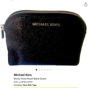 NWT Michael Kors Emmy travel bag clutch